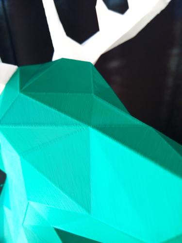 Faceted Deer Head 3D Print 14546 Faceted Deer Head 3D Print 14546