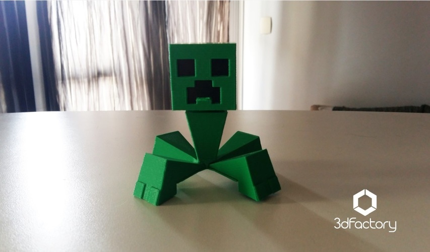 Minecraft Creeper - 3dPrintable - 3dFactory Brasil 3D Print 14877 Minecraft Creeper - 3dPrintable - 3dFactory Brasil 3D Print 14877