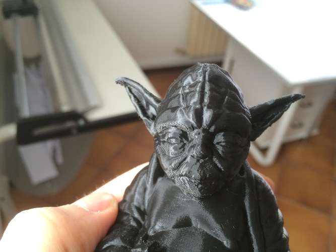 Improved Yoda Buddha w/ Lightsaber 3D Print 15125 Improved Yoda Buddha w/ Lightsaber 3D Print 15125
