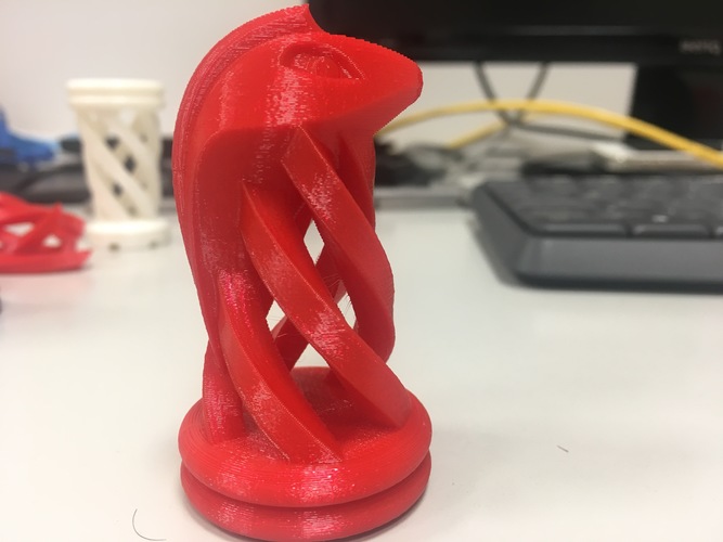 Spiral Chess Set (Large) 3D Print 15128 Spiral Chess Set (Large) 3D Print 15128