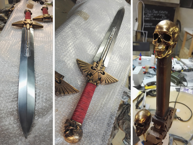 Warhammer 40K - Inquisitor Sword 3D Print 15291 Warhammer 40K - Inquisitor Sword 3D Print 15291