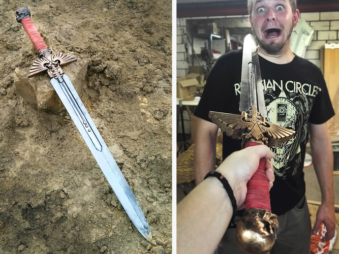 Warhammer 40K - Inquisitor Sword 3D Print 15292 Warhammer 40K - Inquisitor Sword 3D Print 15292
