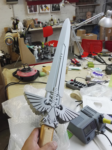 Warhammer 40K - Inquisitor Sword 3D Print 15295 Warhammer 40K - Inquisitor Sword 3D Print 15295