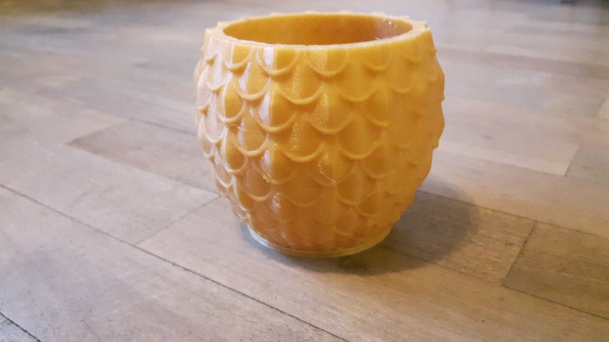 Dragon Scale Test Vase 3D Print 15334 Dragon Scale Test Vase 3D Print 15334