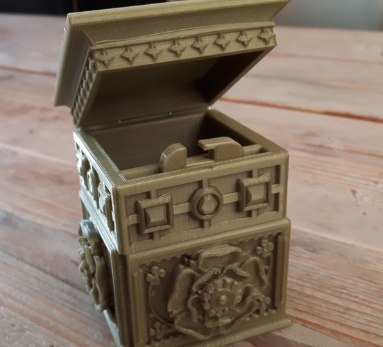 The Tudor Rose Box (with secret lock) 3D Print 15336 The Tudor Rose Box (with secret lock) 3D Print 15336