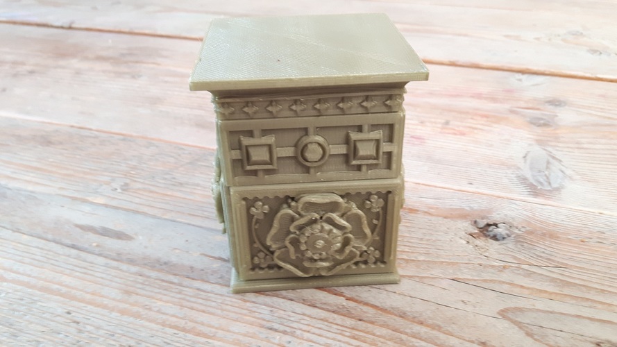 The Tudor Rose Box (with secret lock) 3D Print 15338 The Tudor Rose Box (with secret lock) 3D Print 15338