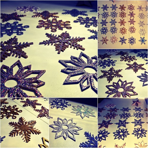 Snowflake (diameter 80mm) 3D Print 15412 Snowflake (diameter 80mm) 3D Print 15412