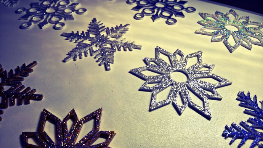 Snowflake (diameter 80mm) 3D Print 15414 Snowflake (diameter 80mm) 3D Print 15414