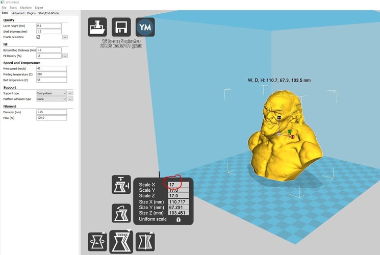 Scary old dude bust ! 3D Print 15438 Scary old dude bust ! 3D Print 15438
