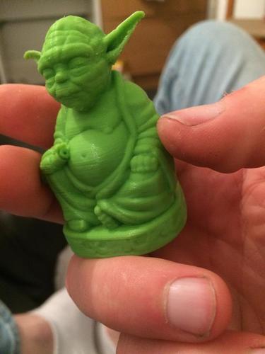 Improved Yoda Buddha w/ Lightsaber 3D Print 15439 Improved Yoda Buddha w/ Lightsaber 3D Print 15439
