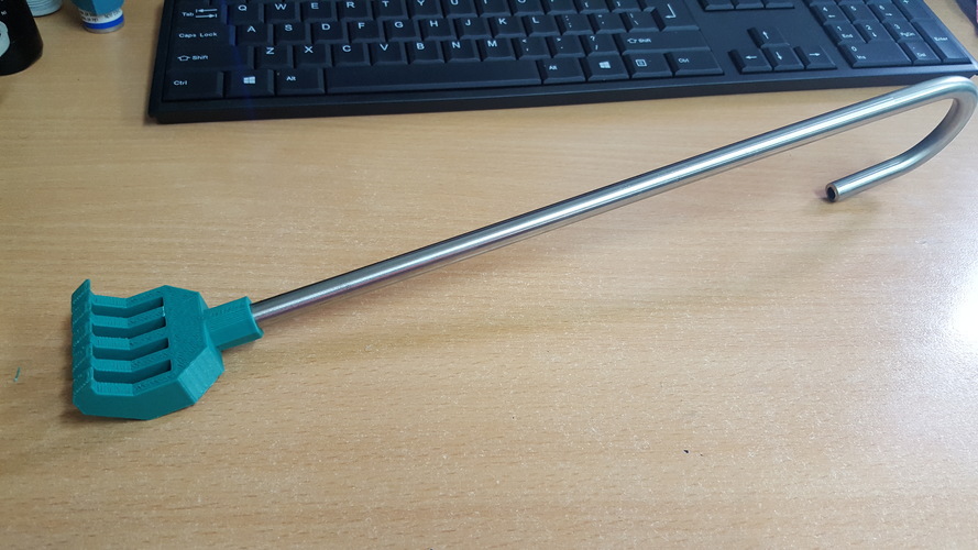 Back Scratcher for 3/8 Inch (9.5mm) Dowel/Rod 3D Print 15583 Back Scratcher for 3/8 Inch (9.5mm) Dowel/Rod 3D Print 15583
