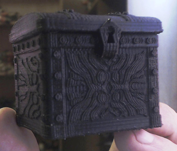 Tresure Chest Dice Case 3D Print 15613 Tresure Chest Dice Case 3D Print 15613
