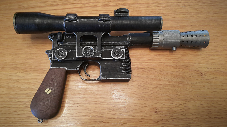 Model kit - Han Solo's DL-44 Heavy Blaster Pistol 3D Print 15669 Model kit - Han Solo's DL-44 Heavy Blaster Pistol 3D Print 15669