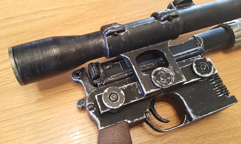 Model kit - Han Solo's DL-44 Heavy Blaster Pistol 3D Print 15670 Model kit - Han Solo's DL-44 Heavy Blaster Pistol 3D Print 15670