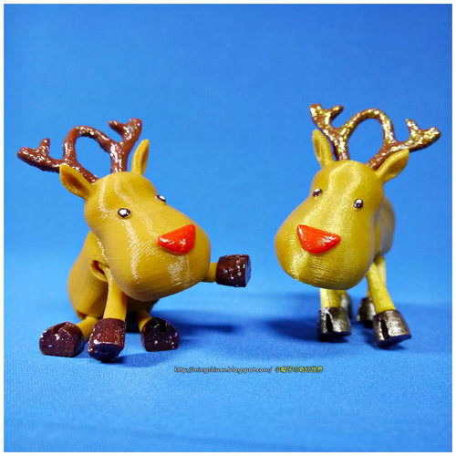 Small Jointed Reindeer 3D Print 15973 Small Jointed Reindeer 3D Print 15973