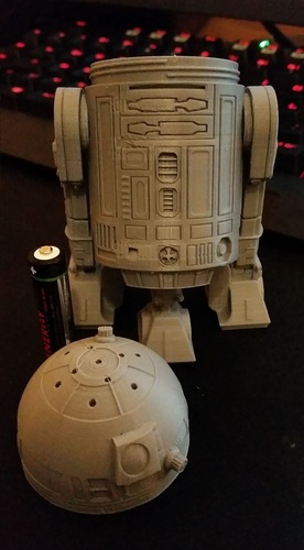 R2D2 Salt and Pepper Shaker 3D Print 16186 R2D2 Salt and Pepper Shaker 3D Print 16186