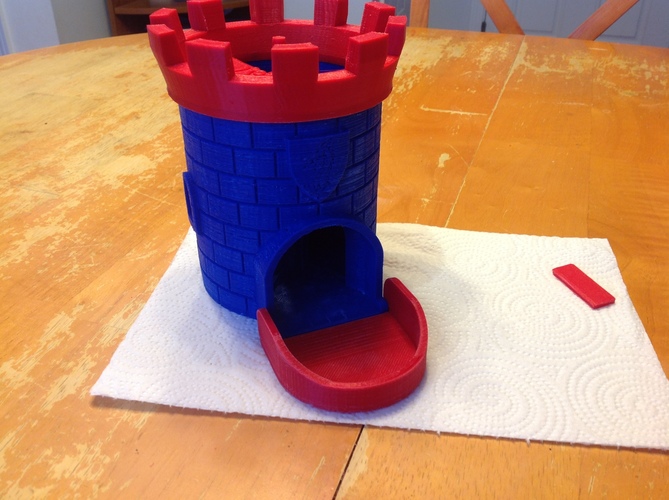 Dice Tower with Secret Chamber for Dice Storage II 3D Print 16351 Dice Tower with Secret Chamber for Dice Storage II 3D Print 16351