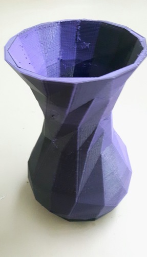 Simple Faceted Vase 3D Print 16480 Simple Faceted Vase 3D Print 16480