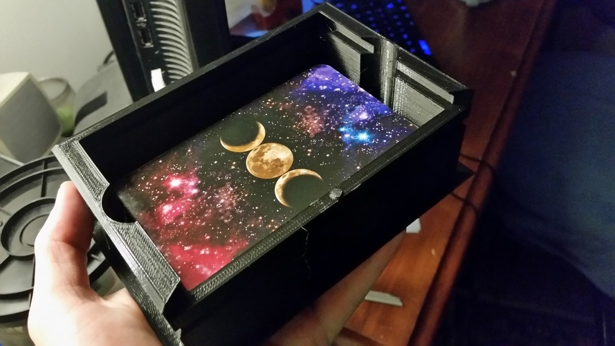 Basic Card Box (5 Lid Designs + Blank) 3D Print 16529 Basic Card Box (5 Lid Designs + Blank) 3D Print 16529