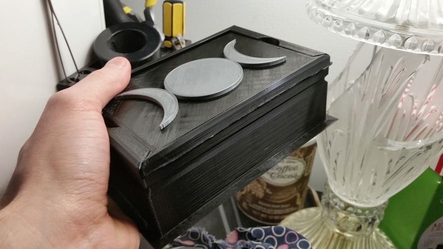 Basic Card Box (5 Lid Designs + Blank) 3D Print 16530 Basic Card Box (5 Lid Designs + Blank) 3D Print 16530