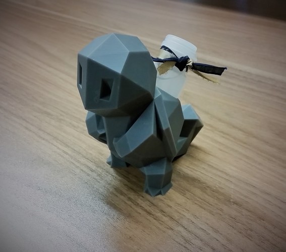 Low-Poly Squirtle - Multi and Dual Extrusion version 3D Print 16575 Low-Poly Squirtle - Multi and Dual Extrusion version 3D Print 16575