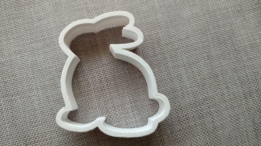 Bunny Cookie Cutter 3D Print 16684 Bunny Cookie Cutter 3D Print 16684