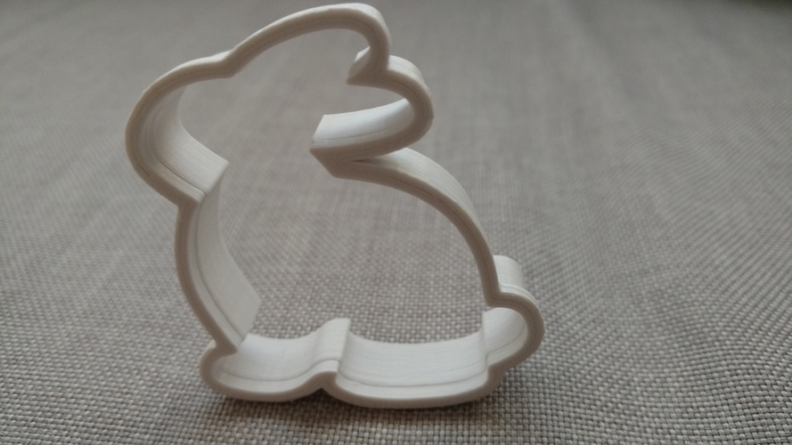 Bunny Cookie Cutter 3D Print 16685 Bunny Cookie Cutter 3D Print 16685