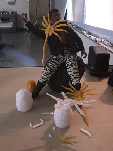 Articulated Facehugger 3D Print 16725 Articulated Facehugger 3D Print 16725