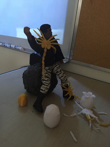 Articulated Facehugger 3D Print 16730 Articulated Facehugger 3D Print 16730