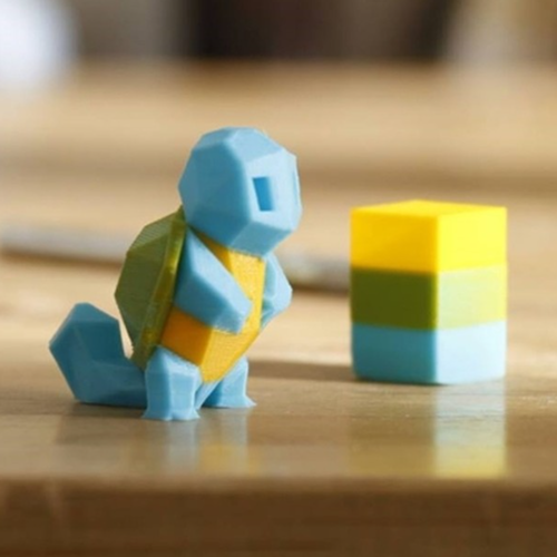 Low-Poly Squirtle - Multi and Dual Extrusion version 3D Print 16797 Low-Poly Squirtle - Multi and Dual Extrusion version 3D Print 16797
