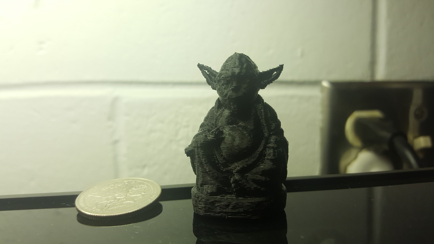 Improved Yoda Buddha w/ Lightsaber 3D Print 16950 Improved Yoda Buddha w/ Lightsaber 3D Print 16950