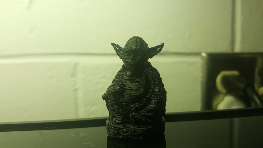 Improved Yoda Buddha w/ Lightsaber 3D Print 16951 Improved Yoda Buddha w/ Lightsaber 3D Print 16951