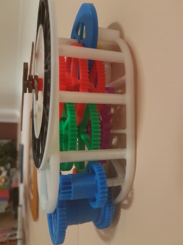 3D printed mechanical Clock with Anchor Escapement 3D Print 17032 3D printed mechanical Clock with Anchor Escapement 3D Print 17032