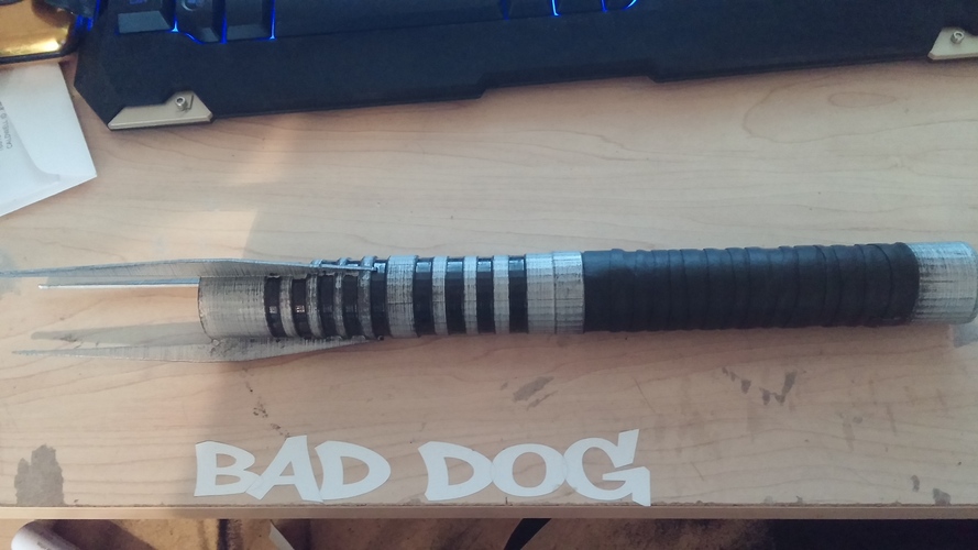 Sith Stalker Light Saber 3D Print 1711 Sith Stalker Light Saber 3D Print 1711