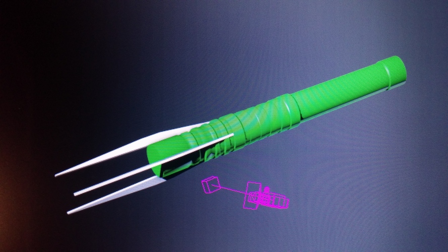 Sith Stalker Light Saber 3D Print 1713 Sith Stalker Light Saber 3D Print 1713