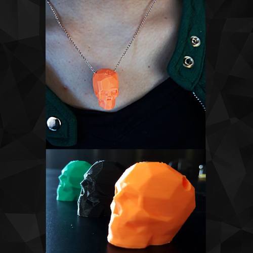 Low Poly Skull 3D Print 17194 Low Poly Skull 3D Print 17194