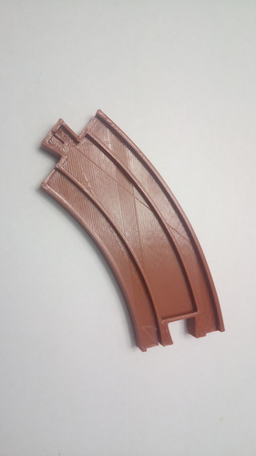 Tomy Plarail Train Track Curved, 45deg Tight Radius 3D Print 17252 Tomy Plarail Train Track Curved, 45deg Tight Radius 3D Print 17252