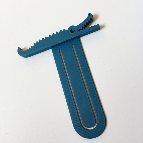 Crocomark (Bookmarker) 3D Print 17264 Crocomark (Bookmarker) 3D Print 17264