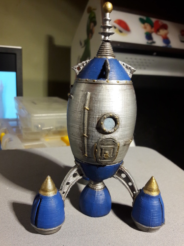 The Steam Rocket 3D Print 17276 The Steam Rocket 3D Print 17276