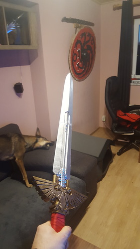 Warhammer 40K - Inquisitor Sword 3D Print 17284 Warhammer 40K - Inquisitor Sword 3D Print 17284