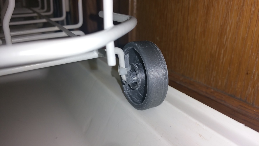 Dishwasher Wheel & Hub 3D Print 17370 Dishwasher Wheel & Hub 3D Print 17370