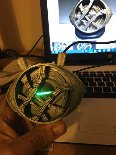 Eye of Agamotto - Doctor Strange (with Opening Eye) 3D Print 17450 Eye of Agamotto - Doctor Strange (with Opening Eye) 3D Print 17450