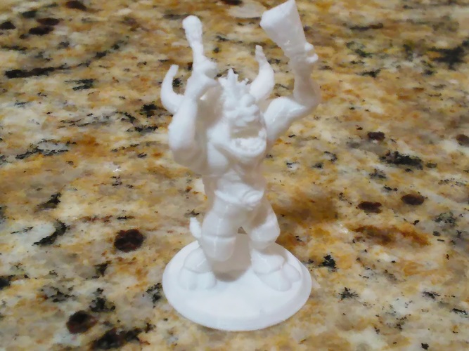 Minotaur Bard Mini 3D Print 17456 Minotaur Bard Mini 3D Print 17456