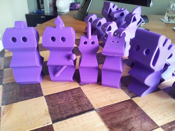 ChesSapiens chess set 3D Print 1749 ChesSapiens chess set 3D Print 1749