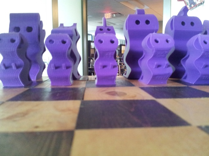 ChesSapiens chess set 3D Print 1753 ChesSapiens chess set 3D Print 1753