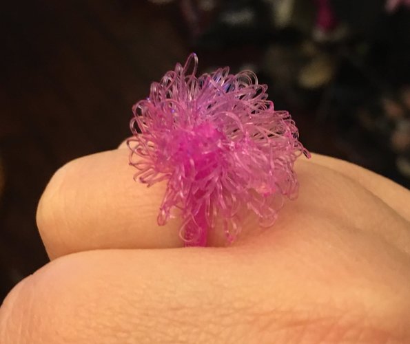 3D printed pompom ring 3D Print 17537 3D printed pompom ring 3D Print 17537