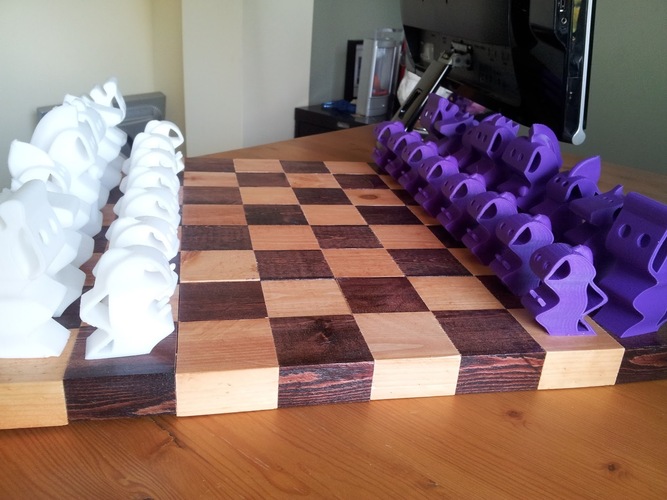 ChesSapiens chess set 3D Print 1754 ChesSapiens chess set 3D Print 1754