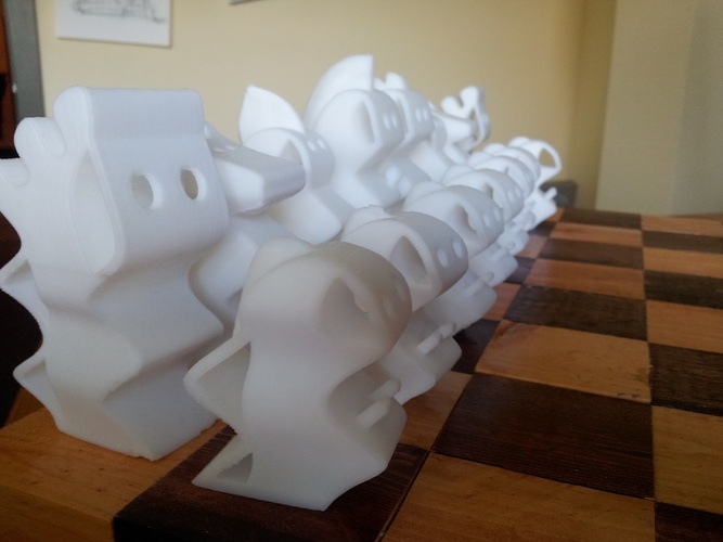ChesSapiens chess set 3D Print 1755 ChesSapiens chess set 3D Print 1755