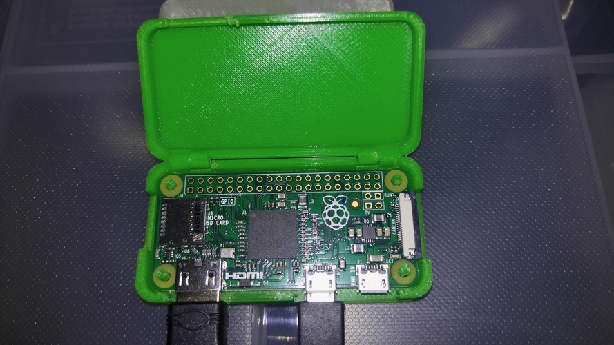 One Piece Raspberry Pi Zero Case 3D Print 17551 One Piece Raspberry Pi Zero Case 3D Print 17551