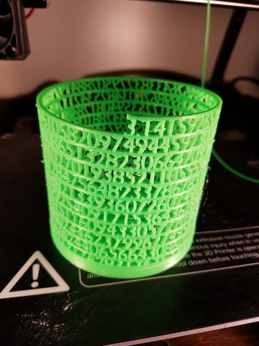 Tower of Pi 3D Print 17608 Tower of Pi 3D Print 17608